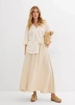 Damen bonprix Blusen & Tuniken|Oversize-Bluse aus softem Viskose-Mix