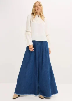 Damen bonprix Bekleidung·Jacken & Mäntel|Blusen & Tuniken|Oversize-Bluse mit Verzierungen