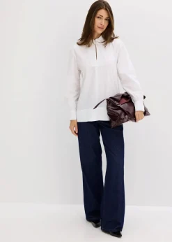 New Oversize-Bluse mit Volumenärmel Damen Bekleidung·Jacken & Mäntel|Blusen & Tuniken