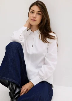 New Oversize-Bluse mit Volumenärmel Damen Bekleidung·Jacken & Mäntel|Blusen & Tuniken