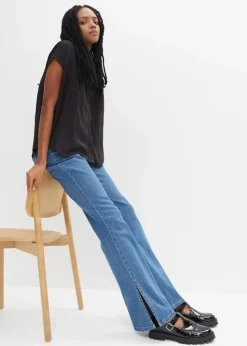 Best Oversized Blusentop aus fließender Viskose Damen Blusen & Tuniken