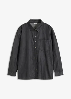 Damen bonprix Bekleidung·Jacken & Mäntel|Nachhaltigere Materialien|Oversized Jeanshemd aus Bio-Baumwolle