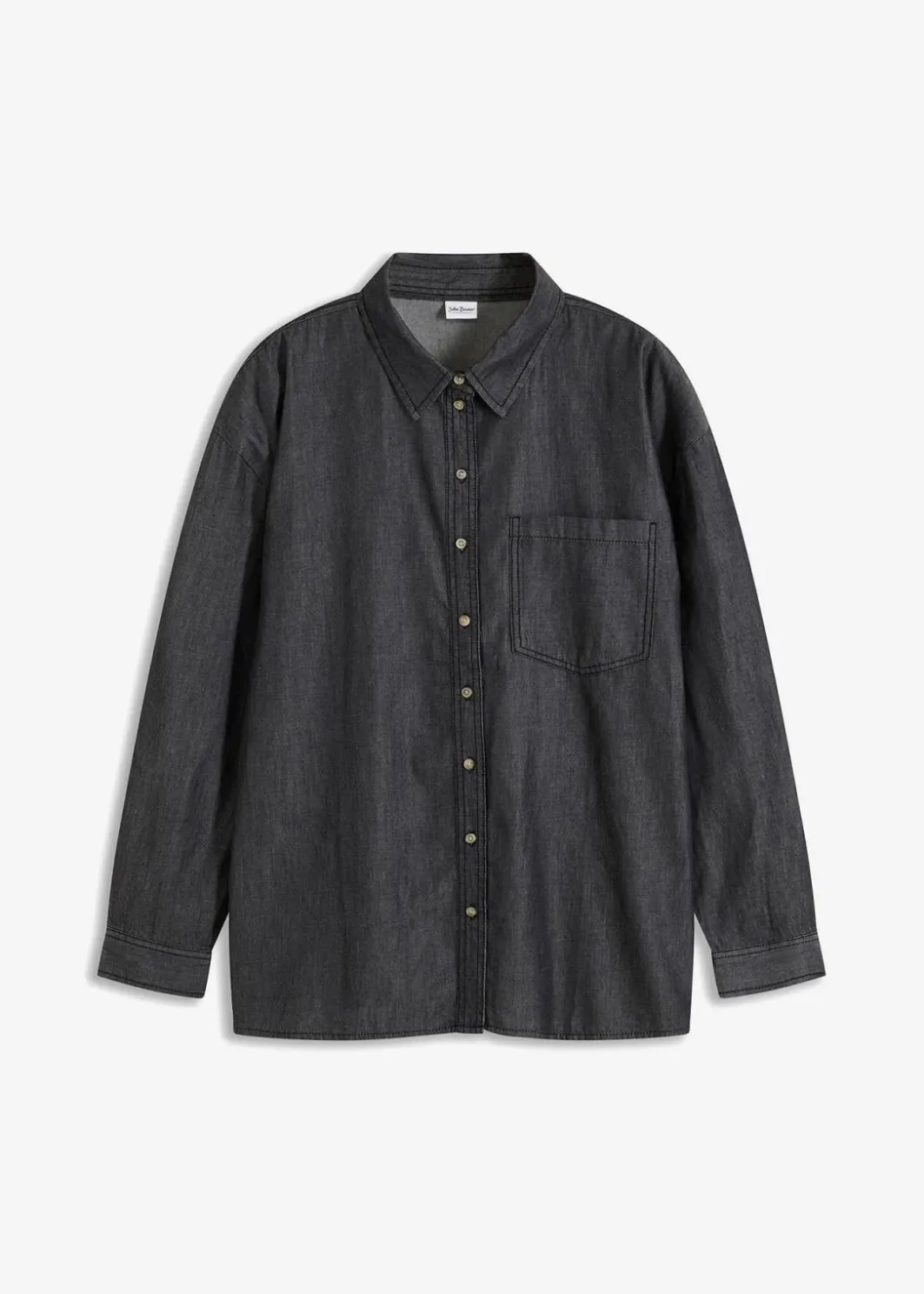 Damen bonprix Bekleidung·Jacken & Mäntel|Nachhaltigere Materialien|Oversized Jeanshemd aus Bio-Baumwolle