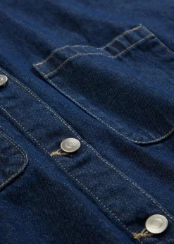 Damen bonprix Bekleidung·Hosen|Nachhaltigere Materialien|Oversized Jeans-Overshirt aus Bio-Baumwolle
