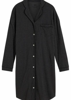 Damen bonprix Wäsche·Basics|Wäsche·Nachtwäsche|Oversized Nachthemd aus reiner Baumwolle