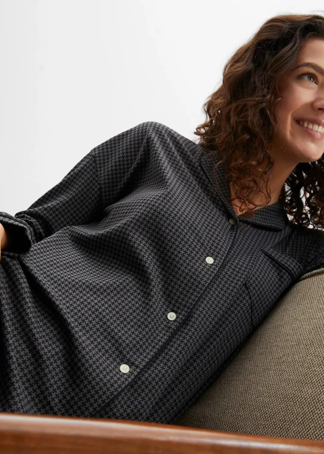 Damen bonprix Wäsche·Basics|Wäsche·Nachtwäsche|Oversized Nachthemd aus reiner Baumwolle