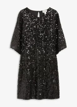 Damen bonprix Festliche Mode|Kleider|Oversized Paillettenkleid