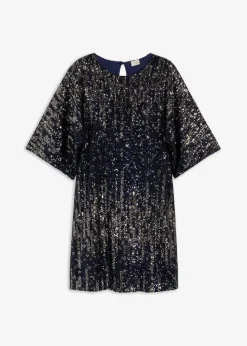 Damen bonprix Kleider|Oversized Paillettenkleid