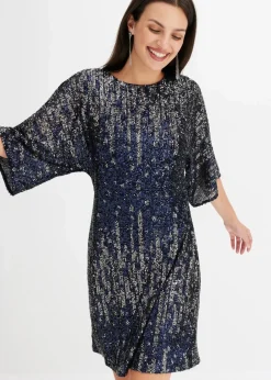 Damen bonprix Kleider|Oversized Paillettenkleid