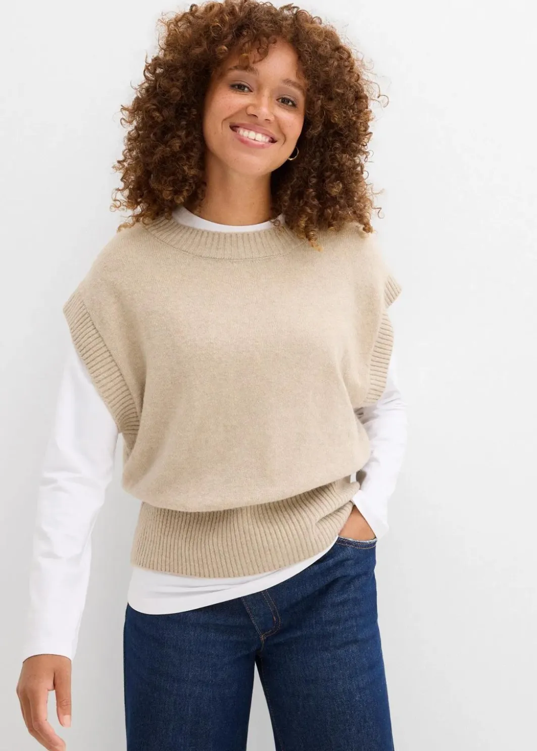 Damen bonprix Pullover & Strickjacken|Strickmode|Oversized Pullunder