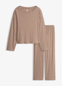 Damen bonprix Wäsche·Nachtwäsche|Nachtwäsche|Oversized Pyjama aus weicher Baumwolle
