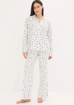 Sale Oversized Pyjama mit Knopfleiste Damen Wäsche·Nachtwäsche|Nachtwäsche