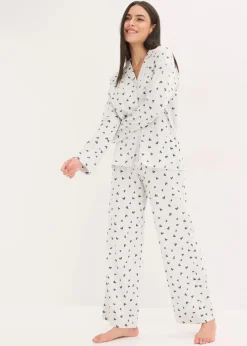Sale Oversized Pyjama mit Knopfleiste Damen Wäsche·Nachtwäsche|Nachtwäsche