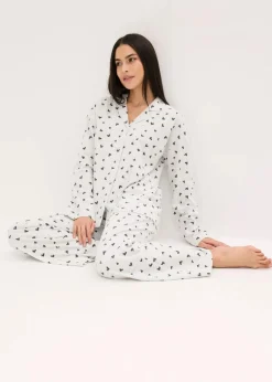 Sale Oversized Pyjama mit Knopfleiste Damen Wäsche·Nachtwäsche|Nachtwäsche