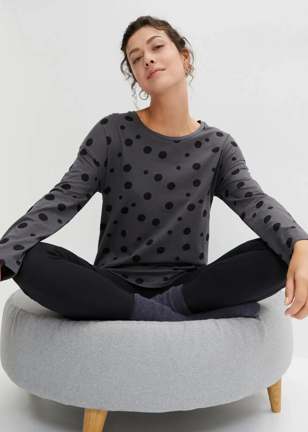 Damen bonprix Wäsche·Nachtwäsche|Nachtwäsche|Oversized Pyjama mit Leggings