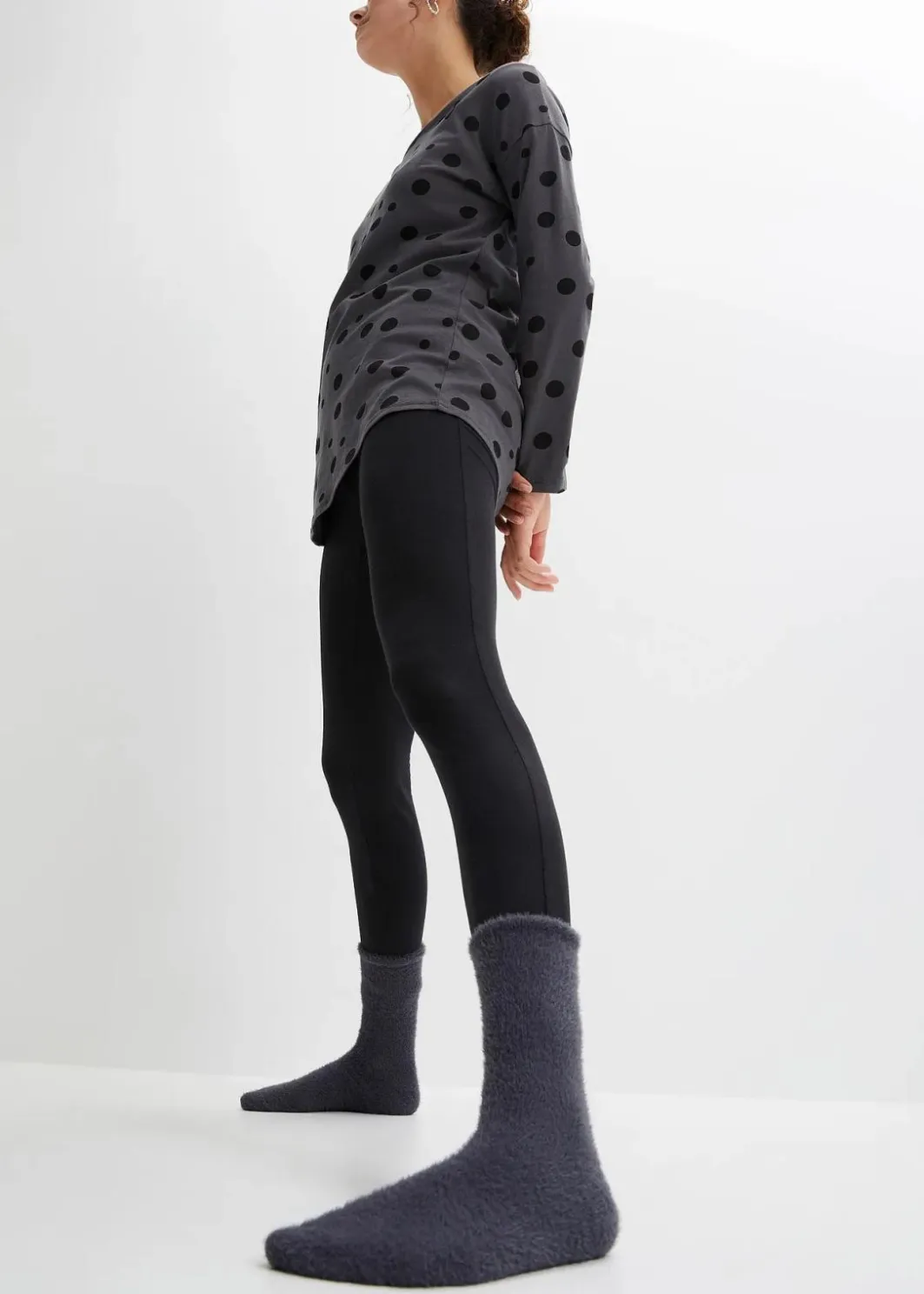 Damen bonprix Wäsche·Nachtwäsche|Nachtwäsche|Oversized Pyjama mit Leggings