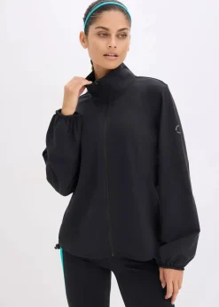 Damen bonprix Bekleidung·Sweat|Bekleidung·Hosen|Oversized Sport-Jacke aus stabilem Baumwollgriff