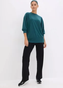 Damen bonprix Bekleidung·Sweat|Nachhaltigere Materialien|Oversized Sport-Shirt mit ¾ Arm, schnelltrocknend