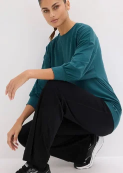 Damen bonprix Bekleidung·Sweat|Nachhaltigere Materialien|Oversized Sport-Shirt mit ¾ Arm, schnelltrocknend