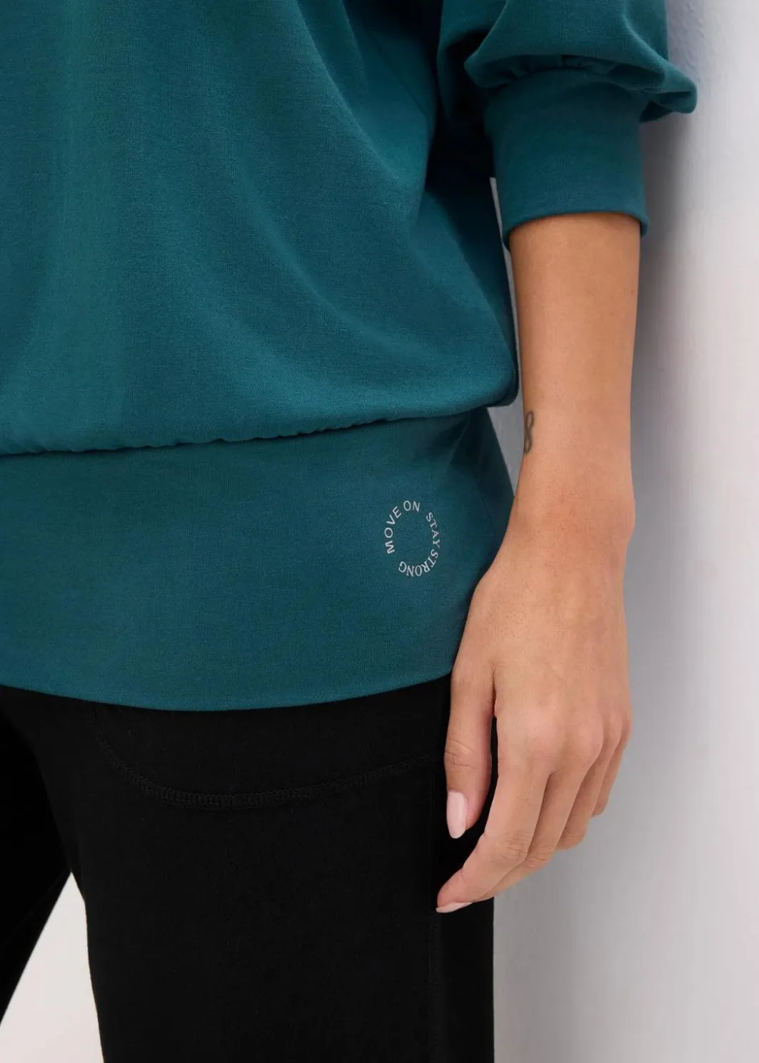 Damen bonprix Bekleidung·Sweat|Nachhaltigere Materialien|Oversized Sport-Shirt mit ¾ Arm, schnelltrocknend