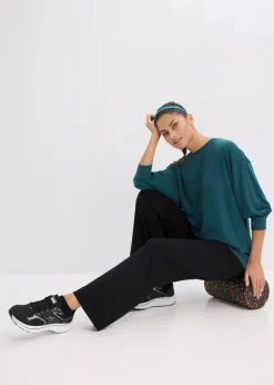 Damen bonprix Bekleidung·Sweat|Nachhaltigere Materialien|Oversized Sport-Shirt mit ¾ Arm, schnelltrocknend