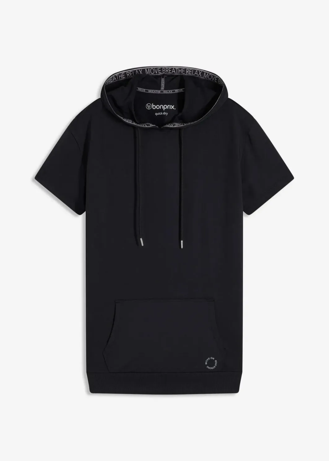 Damen bonprix Bekleidung·Sweat|Sportbekleidung|Oversized Sport-Shirt mit Kapuze, schnelltrocknend