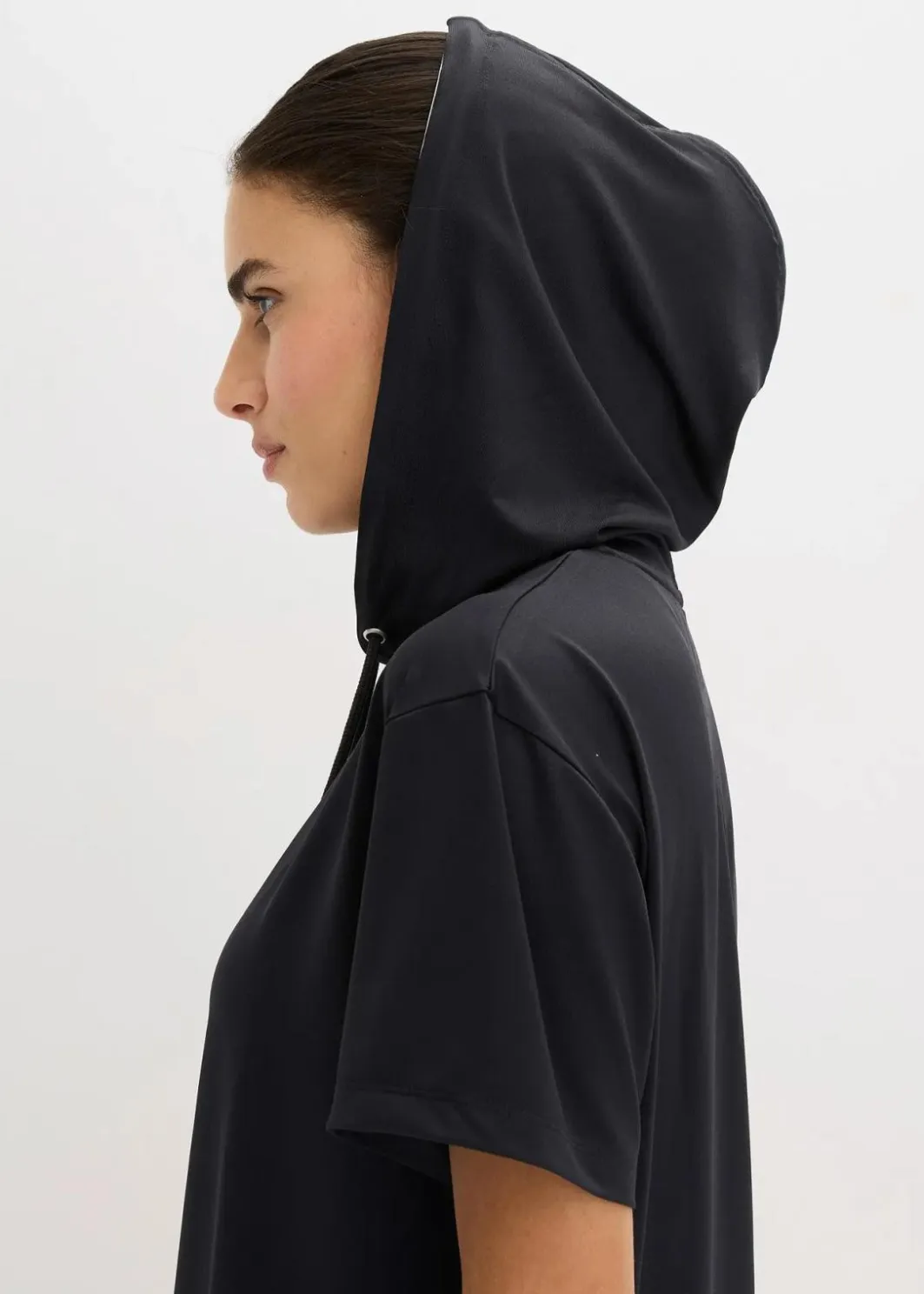 Damen bonprix Bekleidung·Sweat|Sportbekleidung|Oversized Sport-Shirt mit Kapuze, schnelltrocknend