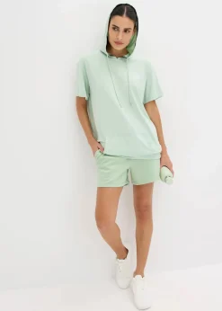 Damen bonprix Nachhaltigere Materialien|Shirts & Tops|Oversized Sport-Shirt mit Kapuze, schnelltrocknend