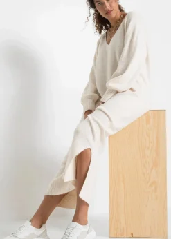 Oversized Strickkleid in Midilänge Damen Strickmode|Kleider