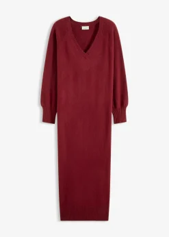 Oversized Strickkleid in Midilänge Damen Strickmode|Kleider