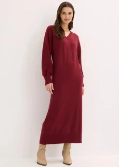 Oversized Strickkleid in Midilänge Damen Strickmode|Kleider