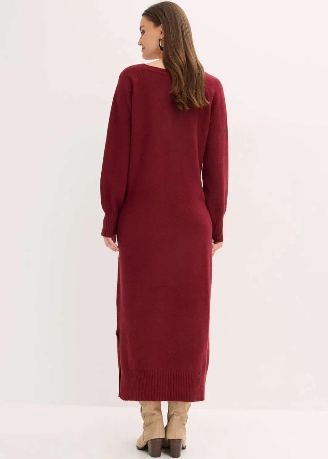 Oversized Strickkleid in Midilänge Damen Strickmode|Kleider