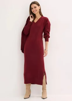 Oversized Strickkleid in Midilänge Damen Strickmode|Kleider