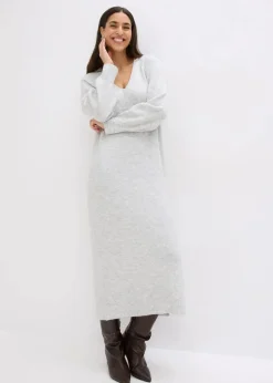 Outlet Oversized Strickkleid in Midilänge Damen Bekleidung·Umstandsmode|Bekleidung·Pullover & Strickjacken
