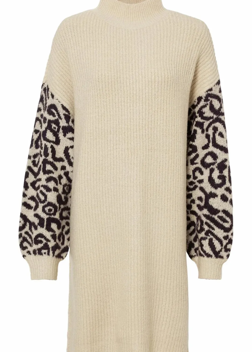 New Oversized Strickkleid mit Leomuster Damen Bekleidung·Umstandsmode|Bekleidung·Pullover & Strickjacken