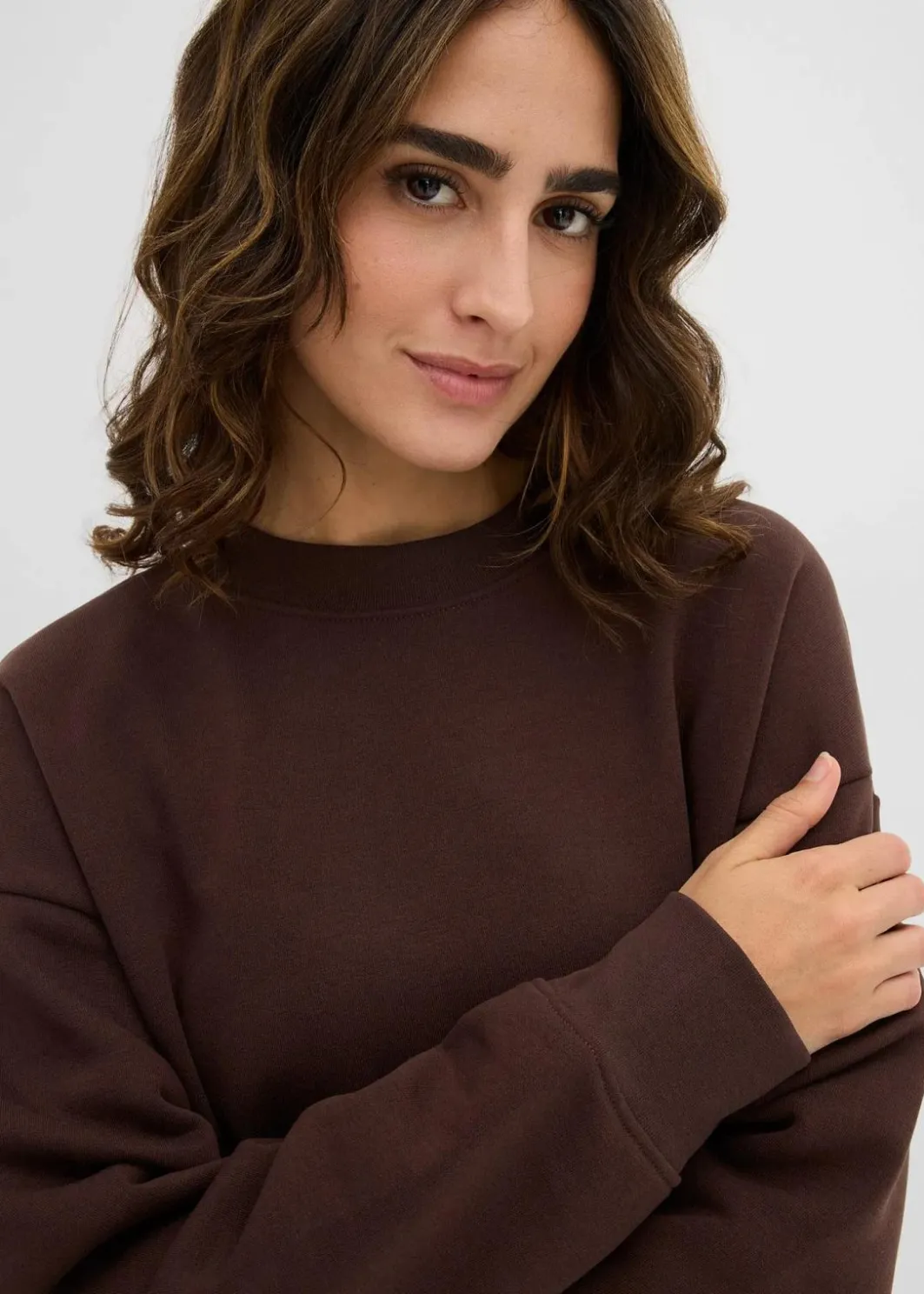 Damen bonprix Kleider|Sweat|Oversized Sweatkleid