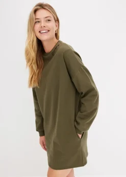 Damen bonprix Kleider|Sweat|Oversized Sweatkleid