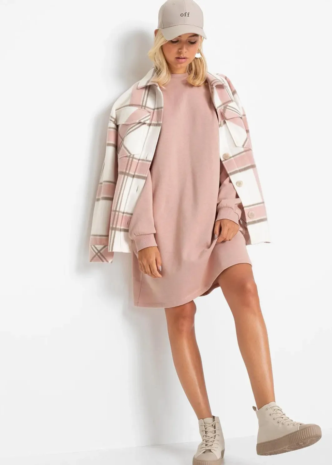 New Oversized Sweatkleid Damen Kleider|Sweat