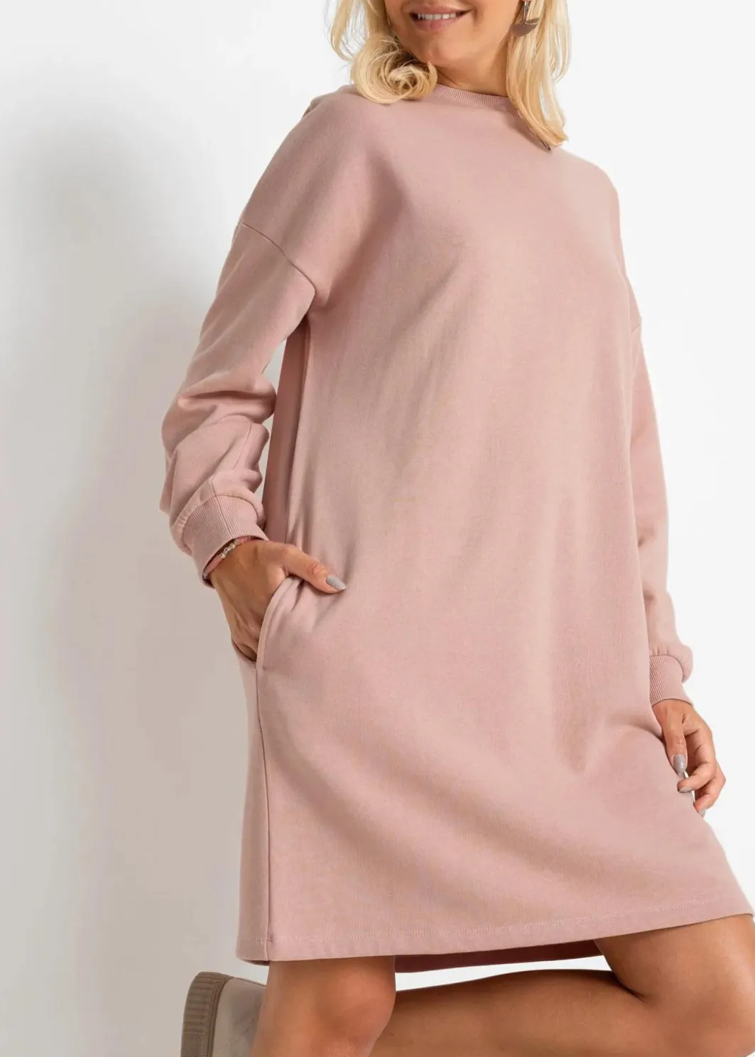 New Oversized Sweatkleid Damen Kleider|Sweat