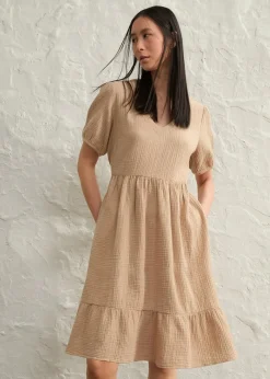 Damen bonprix Bekleidung·Pullover & Strickjacken|Kleider|Oversized-Kleid aus Baumwoll-Musselin