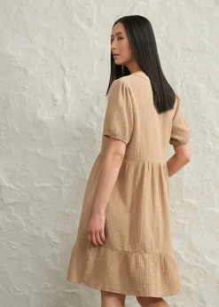 Damen bonprix Bekleidung·Pullover & Strickjacken|Kleider|Oversized-Kleid aus Baumwoll-Musselin