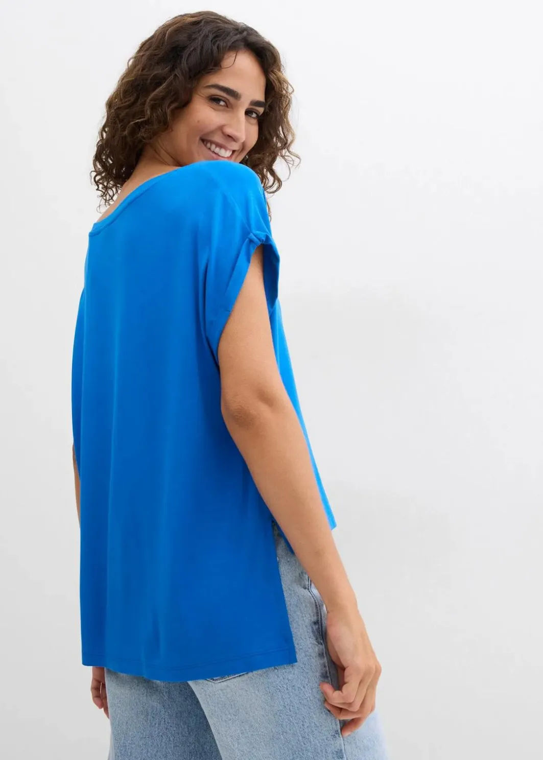 Hot Oversized-Shirt aus fließendem Viskose-Mix Damen Shirts & Tops