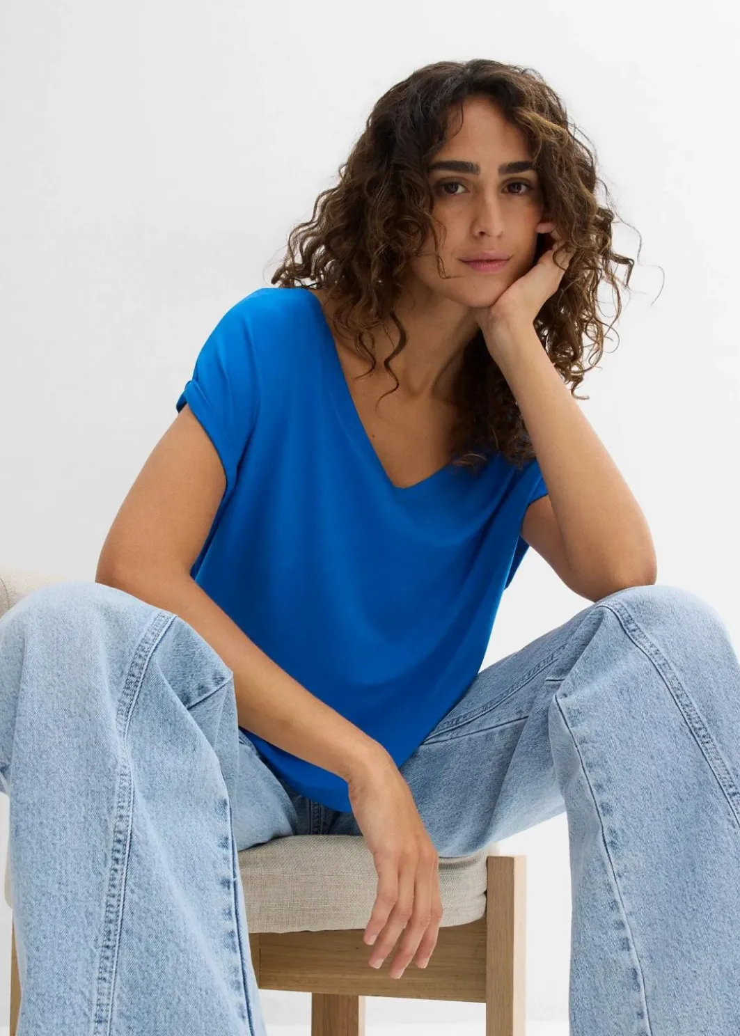 Hot Oversized-Shirt aus fließendem Viskose-Mix Damen Shirts & Tops