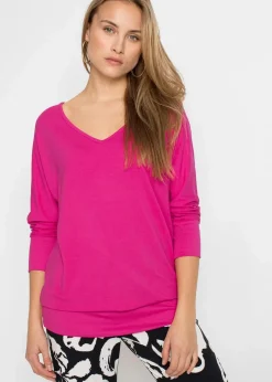 Online Oversized-Shirt aus fließender Viskose Damen Shirts & Tops|Nachhaltigere Materialien