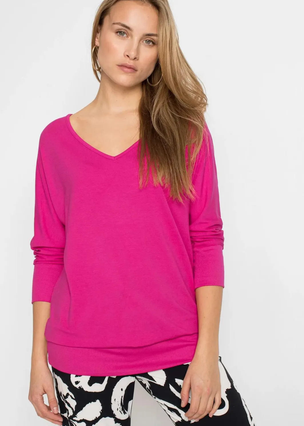Online Oversized-Shirt aus fließender Viskose Damen Shirts & Tops|Nachhaltigere Materialien