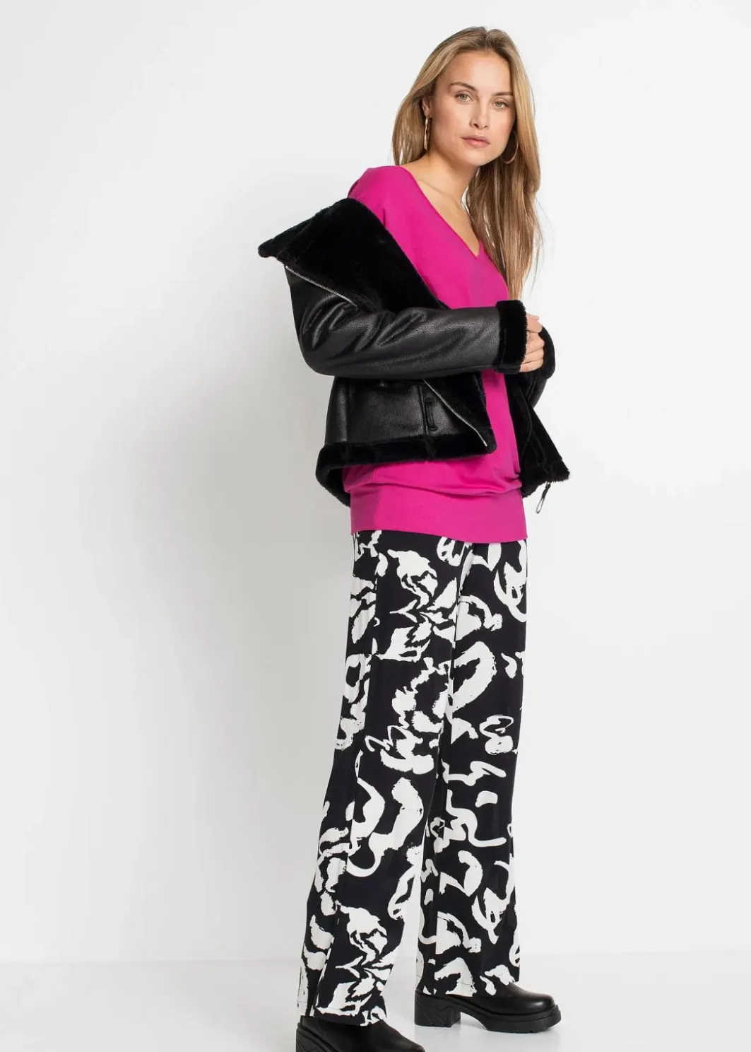 Online Oversized-Shirt aus fließender Viskose Damen Shirts & Tops|Nachhaltigere Materialien