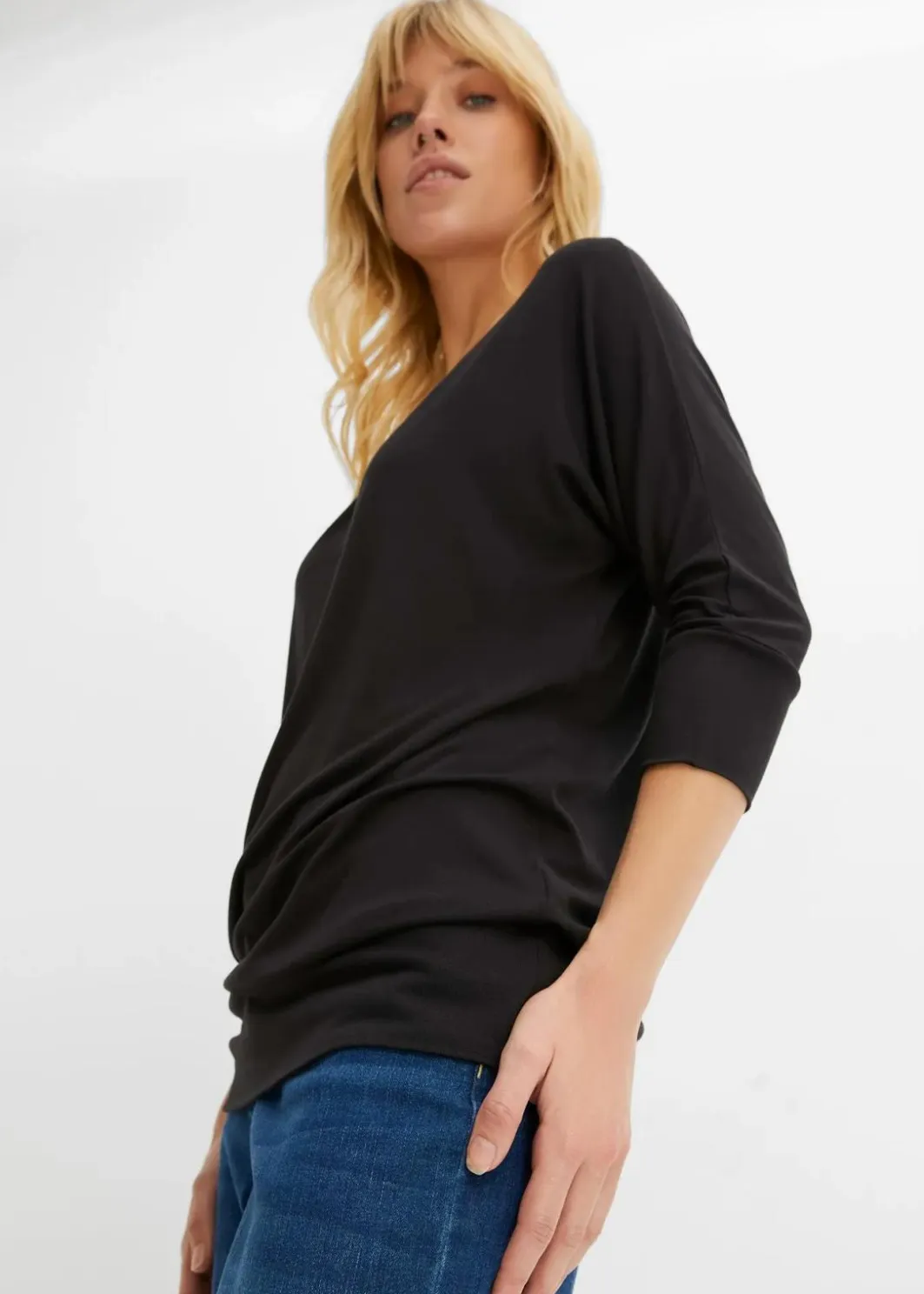 Damen bonprix Nachhaltigere Materialien|Shirts & Tops|Oversized-Shirt aus fließender Viskose