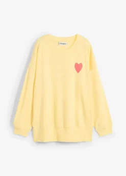 Damen bonprix Sweat|Bekleidung·Blusen & Tuniken|Oversized-Sweatshirt aus Bio-Baumwolle
