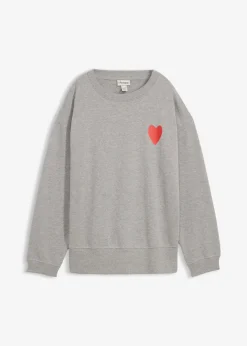 Damen bonprix Bekleidung·Blusen & Tuniken|Sweat|Oversized-Sweatshirt aus Bio-Baumwolle