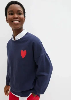 Oversized-Sweatshirt aus Bio-Baumwolle Damen Sweat|Bekleidung·Blusen & Tuniken